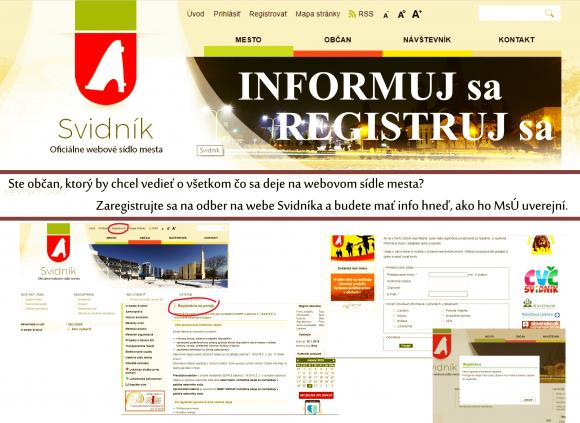 Inštruktáž k registrácii Inštruktáž k registrácii