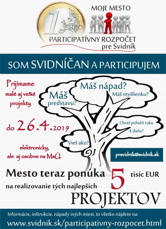 Plagát participatívny rozpočet Plagát participatívny rozpočet